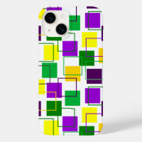Mardi Gras Squares and Outlines 