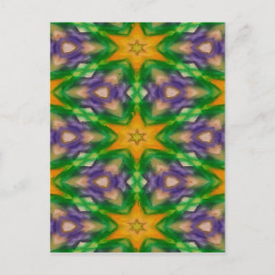 Mardi Gras Stars Postcard