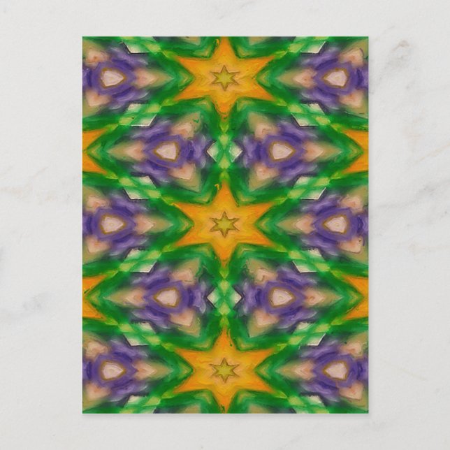 Mardi Gras Stars Postcard (Front)