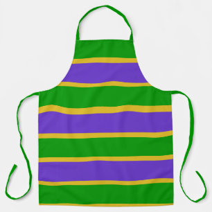 Mardi Gras Stripes Apron