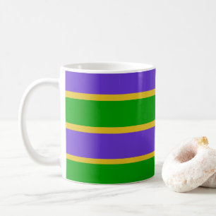 Mardi Gras Stripes Coffee Mug