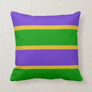 Mardi Gras Stripes Cushion