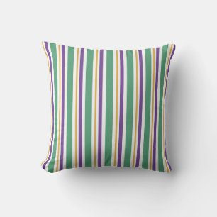 Mardi Gras Stripes Cushion