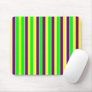 Mardi Gras Stripes Mouse Pad