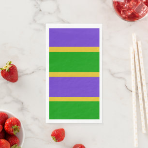 Mardi Gras Stripes Napkin