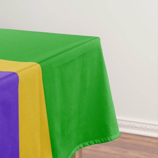 Mardi Gras Stripes  Tablecloth (In Situ)