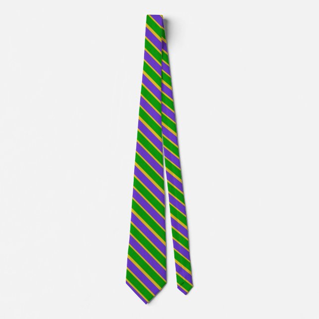 Mardi Gras Stripes Tie (Front)