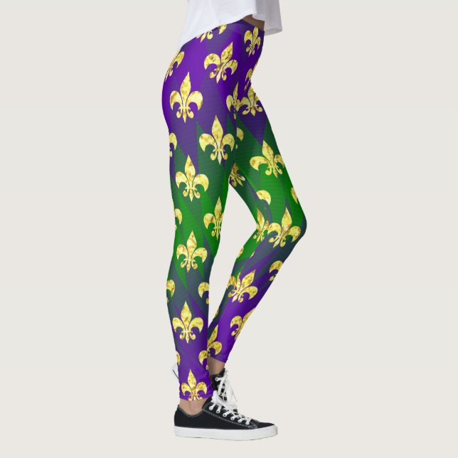 Mardi Gras Style Colourful Leggings (Right)