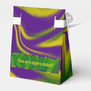 Mardi Gras Swirls Favour Box