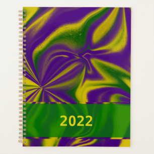 Mardi Gras Swirls Planner