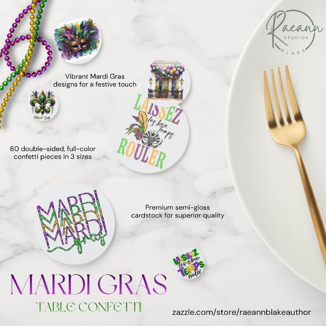 Mardi Gras Table Confetti (Creator Uploaded)