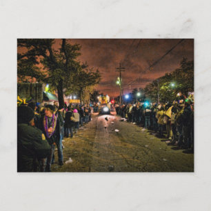 Mardi Gras Textures Postcard