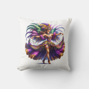 Mardi Gras Throw Pillow