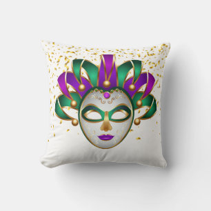 Mardi Gras Throw Pillow
