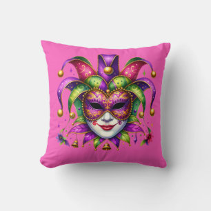 Mardi Gras Throw Pillow