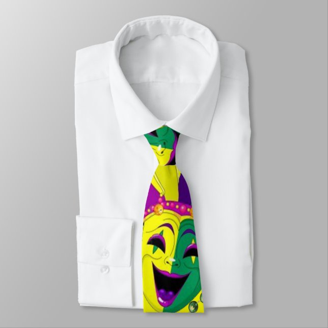 Mardi Gras Tie (Tied)