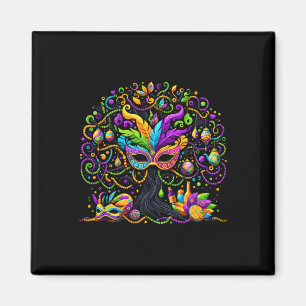 Mardi Gras Tree Beads New Orleans 2025 Festival Be Magnet