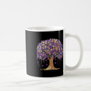 Mardi Gras Tree Beads New Orleans 2025 Watercolor Coffee Mug