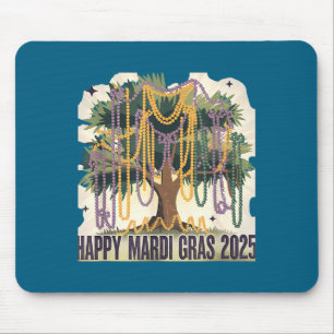 Mardi Gras Tree Carnival New 2024 For Women Valent Mouse Pad