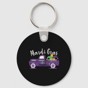 Mardi Gras Truck - Funny Mardi Gras Gift  Key Ring