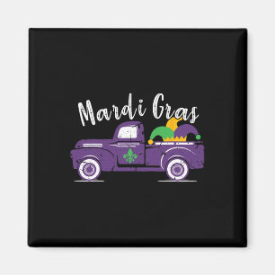 Mardi Gras Truck - Funny Mardi Gras Gift Magnet