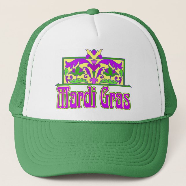 Mardi gras trucker hat (Front)