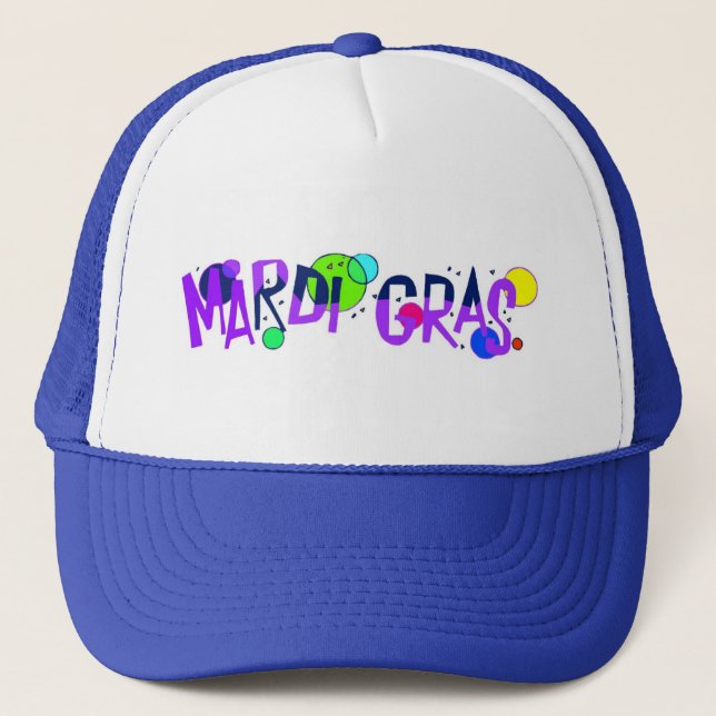 Mardi Gras Trucker Hat (Front)