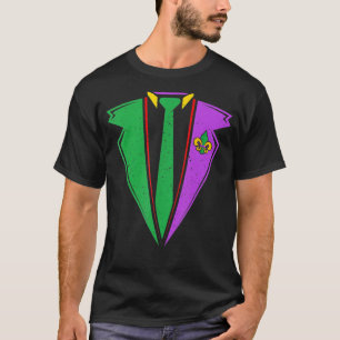 Mardi Gras Tuxedo 2023 Tux Fat Tuesday Party Costu T-Shirt