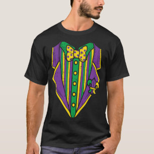 Mardi Gras Tuxedo Costume Suit Men Boys Kids Todd T-Shirt