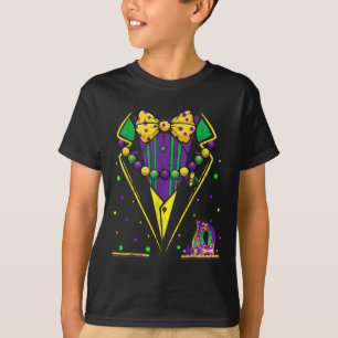 Mardi Gras Tuxedo Vest Party Suit Carnival Parade  T-Shirt
