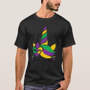 Mardi Gras Unicorn Carnival Kids Boys Girls Mens W T-Shirt