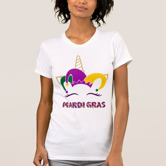Mardi Gras Unicorn t-Shirt (Front)