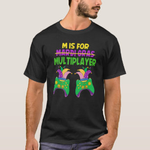 Mardi Gras Video Game Carnival Costume Gaming Boys T-Shirt