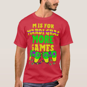 Mardi Gras Video Game Controller Awesome Boys Cost T-Shirt