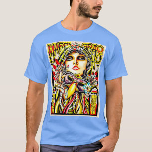 Mardi Gras Vintage New Orleans Advertising Print T-Shirt