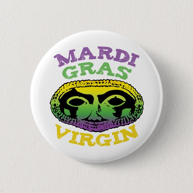Mardi Gras Virgin 6 Cm Round Badge (Front)