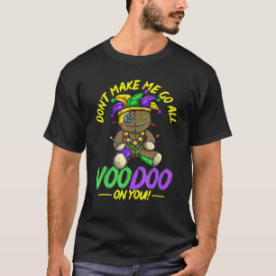 Mardi Gras Voodoo Doll Funny Jester Masquerade Par T-Shirt