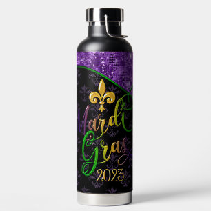 Mardi Gras Water Bottle, Mardi Gras 2023 Bottle