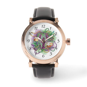 Mardi Gras Watercolor Celebration Watch