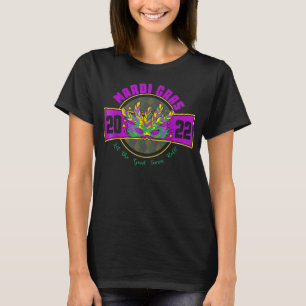 Mardi Gras Y2022 Funny Mardi Gras Carnival Mask T-Shirt