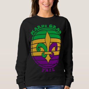 Mardi Gras Yall Fleur De Lis Party Sweatshirt