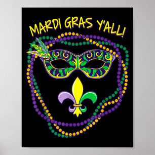 Mardi Gras Yall  Poster