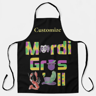 Mardi Gras Y'all Thunder_Cove Apron