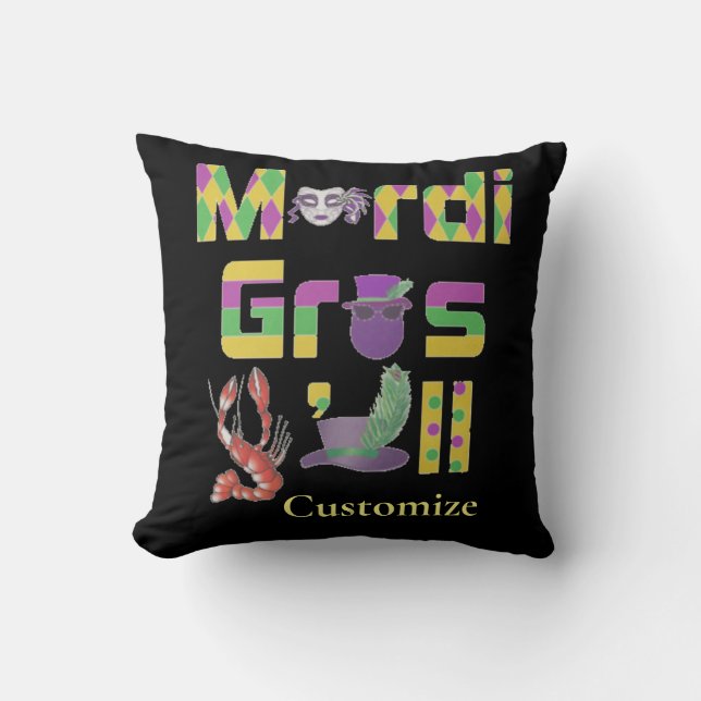 Mardi Gras Y'all Thunder_Cove Cushion (Front)