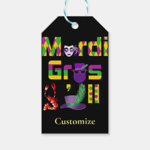 Mardi Gras Y'all Thunder_Cove Gift Tags
