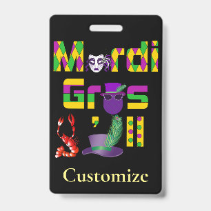 Mardi Gras Y'all Thunder_Cove ID Badge
