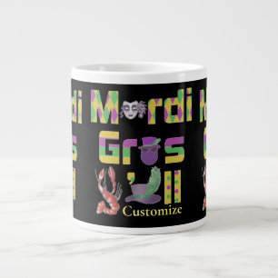 Mardi Gras Y'all Thunder_Cove Large Coffee Mug