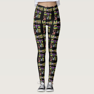 Mardi Gras Y'all Thunder_Cove Leggings