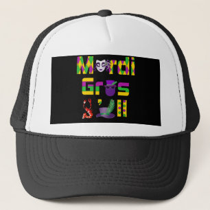 Mardi Gras Y'all Thunder_Cove Trucker Hat