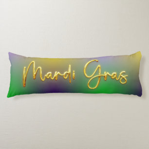 Mardi Gras Yellow, Purple, Green Body Cushion